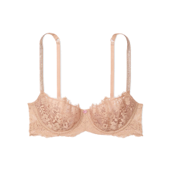 VICTORIA'S SECRET 维多利亚的秘密 梦幻蕾丝闪亮肩带超薄无衬垫文胸夏