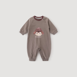 巴厘小猪女宝宝春装连体衣超萌可爱男宝卫衣哈衣春季外出服婴儿衣服春秋款 侦探小狗 90cm