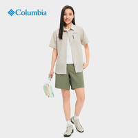 Columbia哥伦比亚短袖衬衫男女25春夏户外吸湿防晒UPF50弹力T恤AE5161 279 M
