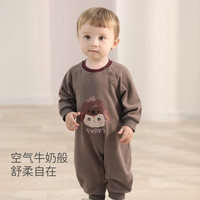 巴厘小猪女宝宝春装连体衣超萌可爱男宝卫衣哈衣春季外出服婴儿衣服春秋款 白兔星球 66cm