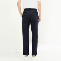 佐丹奴裤子男夏季直筒休闲裤纯棉梭织纯色中腰卡其裤01114080 37 棕褐-合体 36