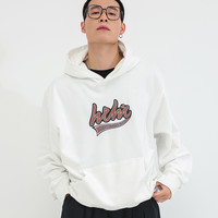 HTHI卫衣男2024春秋季潮牌长袖高街连帽休闲百搭上衣套头帽衫 藏青【毛圈款】 L