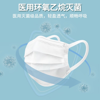 MSA灭菌级医用外科口罩5MM加宽耳带成人儿童一次性三层防护医疗