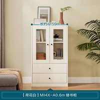 林氏家居客厅书柜楼梯下储物防尘书架落地带门家用杂物立柜子木业