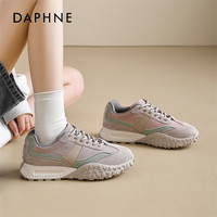 达芙妮芭蕾德训鞋女2025春季复古拼色防滑软底阿户外甘运动鞋 米粉色【春日梦境】 39