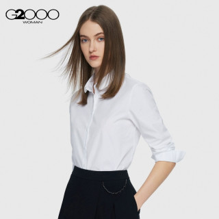 【易打理】G2000女装2025平滑亲肤上衣可拆卸蝴蝶结长袖衬衫. 170/88A/L