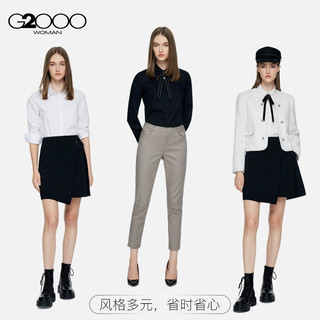 【易打理】G2000女装2025平滑亲肤上衣可拆卸蝴蝶结长袖衬衫. 170/88A/L