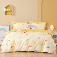 博洋宝贝(Beyond Kids)全棉被套单件套儿童纯棉被罩卡通被芯套 全棉被套 单件套—彩虹手账 210cm*150cm