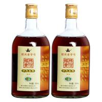 绍兴黄酒清爽五年陈花雕酒500ml*2瓶装大米酒阿胶半干老酒加饭酒