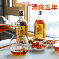 绍兴黄酒清爽五年陈花雕酒500ml*2瓶装大米酒阿胶半干老酒加饭酒