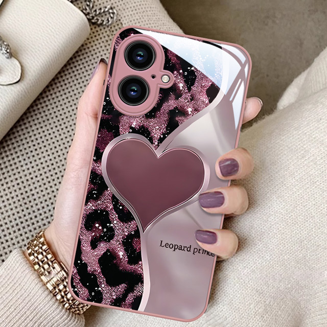 CODSK 适用苹果16手机壳iPhone15Promax新女款IP14豹纹13爱心mini高级感12奢华11防摔Xsmax保护套8plus硬壳6s二代SE