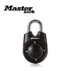 玛斯特（Master Lock）方向密码锁房储物柜子挂锁可调密码锁加粗合金钢锁钩 旅行锁 1500ID黑色