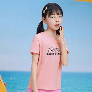 真维斯童装2025夏季新款男女童同款透气圆领短袖T恤儿童印花NZ