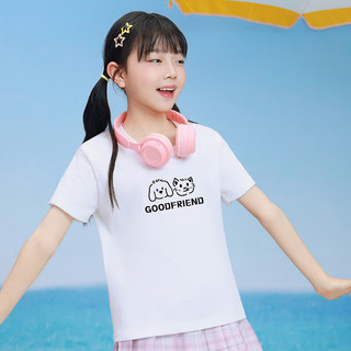 真维斯童装2025夏季新款男女童同款透气圆领短袖T恤儿童印花NZ