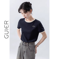 guier/桂儿 美式复古 女士T恤