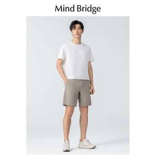 Mind Bridge2024夏季城市户外男士休闲透气速干弹力运动短裤 深卡其