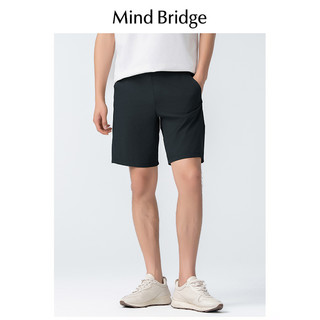 Mind Bridge2024夏季城市户外男士休闲透气速干弹力运动短裤 深卡其