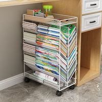 腾升辉达 TYSON HOUSEHOLD 书桌旁小书架 可移动 高中生书本收纳箱 书报架 办公室桌下书柜