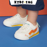 kids.ing【春夏特惠】1-4岁宝宝学步运动鞋软底女小童男童鸳鸯小白鞋网面 橙蓝鸳鸯(网面) 20 适合脚长12.3cm