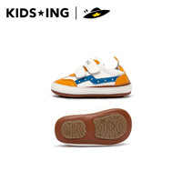 kids.ing【春秋合集】婴儿步前鞋室内鞋10个月-2岁软底不掉鞋子男女宝宝鞋 黄色-小玩家 /室内鞋 20 适合脚长12.1-12.5cm