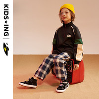 kids.ing【春日限定】-25码儿童板鞋春秋款高帮宝宝休闲鞋 （贴贴随机发）  适合脚长12.6-13.3cm