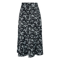 三彩2024秋季半身裙高腰鱼尾裙开叉A字裙 黑色 165/72A/L