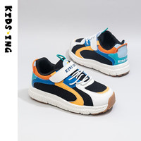 kids.ing【春夏特惠】儿童运动鞋男童春季女童轻便休闲跑步童鞋 黑色 25 适合脚长14.1-14.7cm