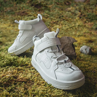 kids.ing【春秋合集】校园小白鞋儿童板鞋休闲鞋男女童中大童运动休闲板鞋 白色高帮 35 适合脚长21.6-22cm