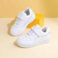 kids.ing【开学季】儿童板鞋高帮男女春季小运动鞋童鞋校园 极光白 低帮 26 适合脚长15.7cm