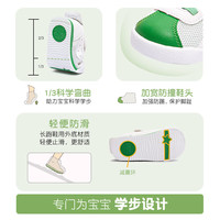 kids.ing【春秋合集】1-3岁宝宝运动鞋女童鸳鸯学步鞋男童鞋子软底面包鞋 橙绿（网面） 23 适合脚长13.4-13.8cm