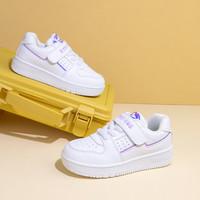 kids.ing【开学季】儿童板鞋高帮男女春季小运动鞋童鞋校园 极光紫 低帮 35 适合脚长22cm