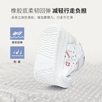 kids.ing【开学季】儿童板鞋高帮男女春季小运动鞋童鞋校园 白色涂鸦 高帮 35 适合脚长22cm