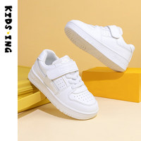 kids.ing【开学季】儿童板鞋高帮男女春季小运动鞋童鞋校园 极光白 低帮 33 适合脚长20.5cm