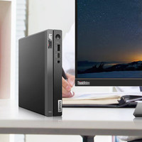联想 Lenovo ThinkCentre Q500 十三代酷睿版 迷你台式机 黑色