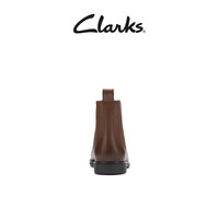 Clarks其乐Un Aldric Rise春夏英伦百搭牛皮短靴切尔西靴男