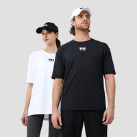 HELLY HANSEN/HH 25夏男女款经典凉感吸湿速干休闲宽松短袖T恤 黑色 XL