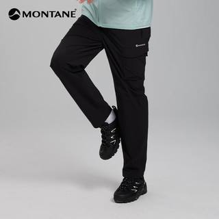 MONTANE盟泰恩CIMA LITE男士软壳裤 CORDURA轻量耐磨四向弹力防泼水长裤 BLACK 黑色 2XL