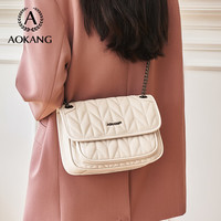 奥康（Aokang）包包女款2025年时尚手提包大容量通勤百搭单肩包 奶杏色