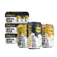 watsons 屈臣氏 原味苏打水碳酸饮料迷你罐200ml*24罐