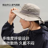 伯希和户外渔夫帽女2025登山遮阳防晒男士徒步太阳帽折叠帽子