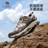 CAMEL骆驼昆仑山绒里登山鞋女士防滑冬季加绒专业耐磨山地徒步鞋户外运动鞋 F23A693028R, ,女款加绒版