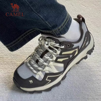 CAMEL骆驼昆仑山绒里登山鞋女士防滑冬季加绒专业耐磨山地徒步鞋户外运动鞋 F13A693030R, 咖色,男款,加绒版 43