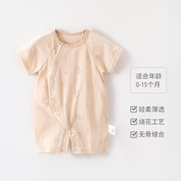 艾咪艾咪宝宝夏款短袖连体衣新生儿夏季凉感家居服睡衣婴幼儿薄款哈衣爬服