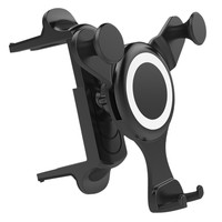 美车乐 圆形出风口车载手机架 黑色款