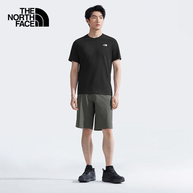 北面 速干T恤户外运动男吸湿快干短袖棉感速干衣 89QV JK3