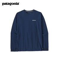 巴塔哥尼亚（Patagonia）男士混纺棉飞钓logo圆领长袖T恤 HomeWater Trout 37574 RVGN 2XL LMBE XXL
