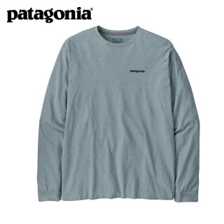 巴塔哥尼亚（Patagonia）男士混纺棉飞钓logo圆领长袖T恤 HomeWater Trout 37574 TMBL XS