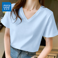  JEANSWEST/真维斯 纯棉透气 女士短袖T恤