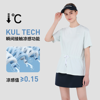 HELLY HANSEN/HH 25夏女款防晒速凉感干短袖T恤Cruise休闲度假 藏青色 XL