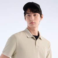 九牧王短袖polo衫男S25春夏季【冰川polo】亲肤凉感抑菌透气短袖T恤男 XL 180/100A 卡其+修身版+TT2EX20137